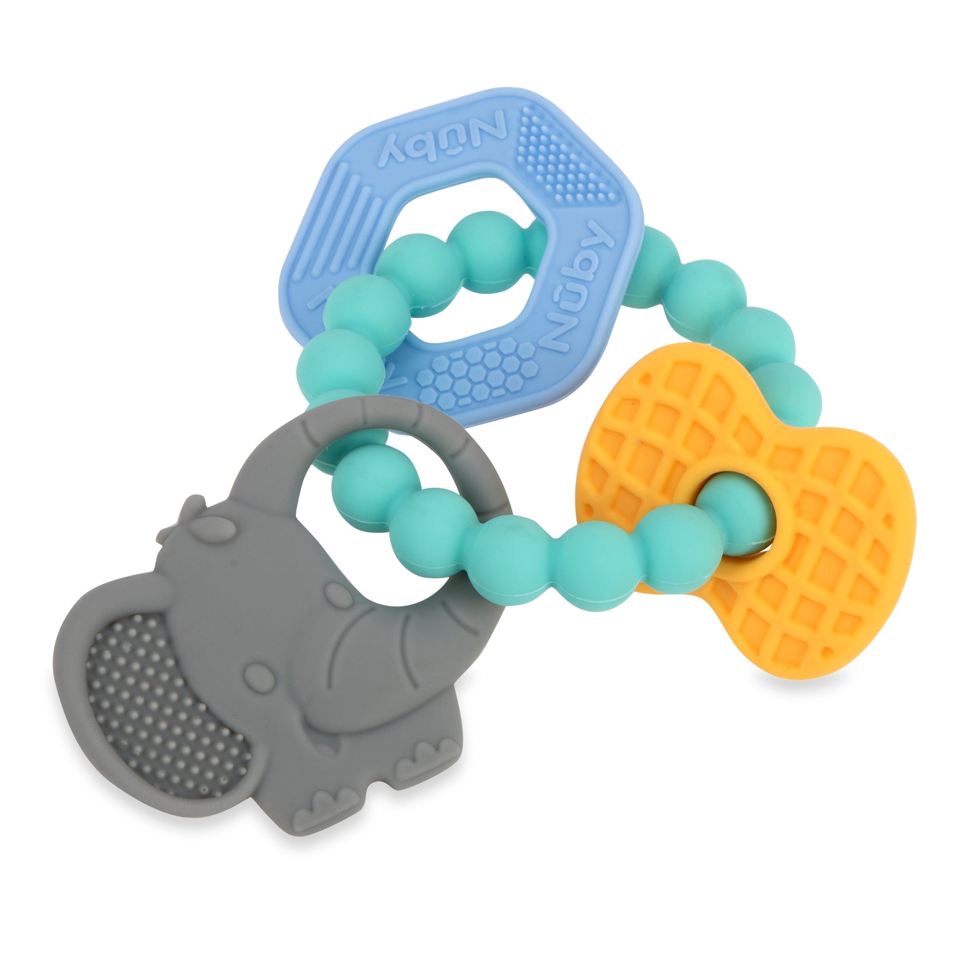 Soft Silicone Chewy Charms Teething Ring