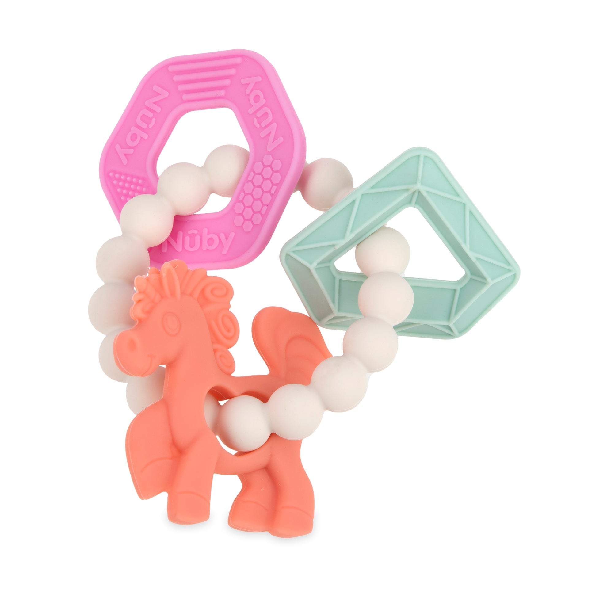 Soft Silicone Chewy Charms Teething Ring