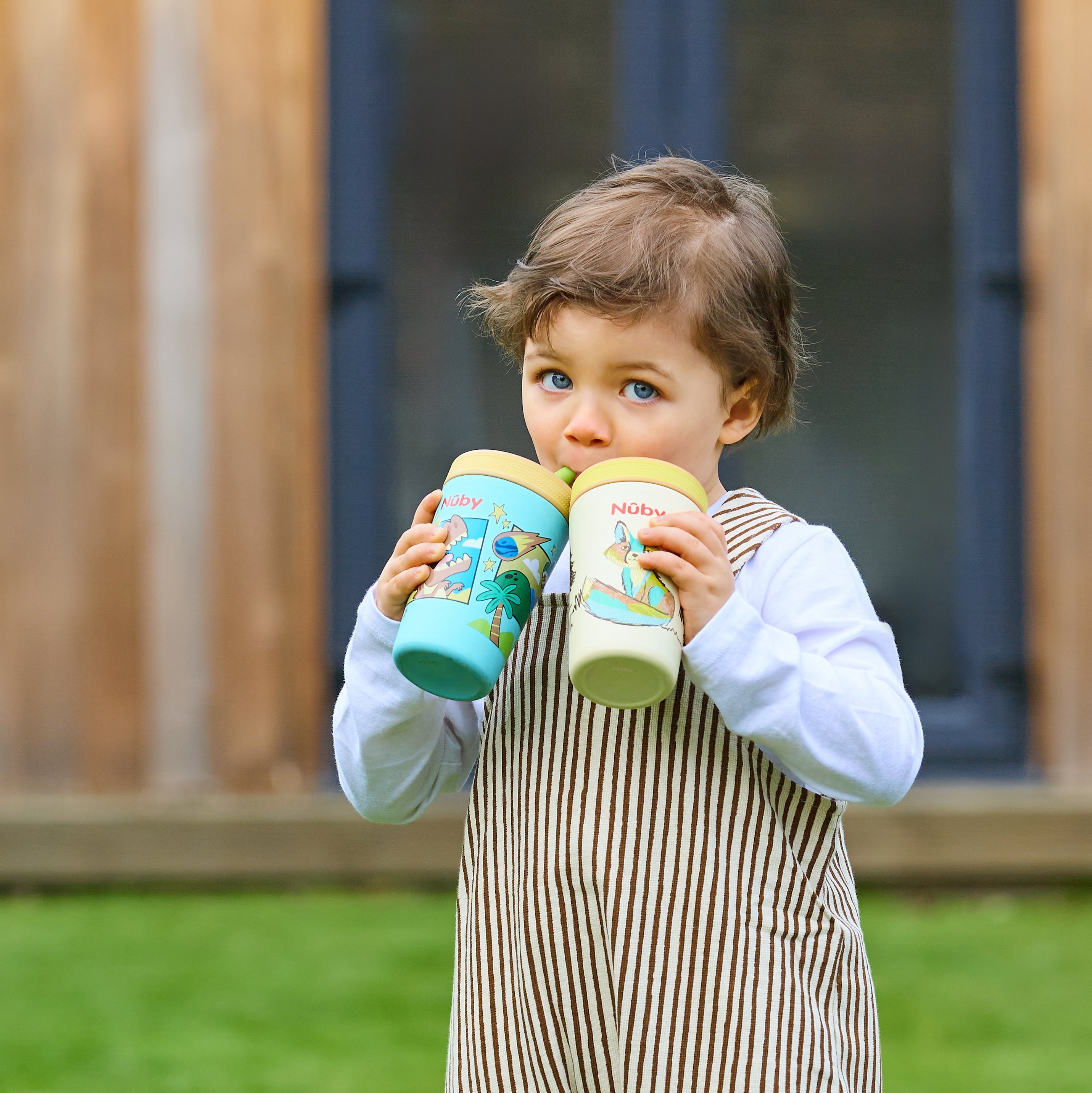 Thirsty Kids Flexstraw Stainless Steel Cup | Dinosaurs