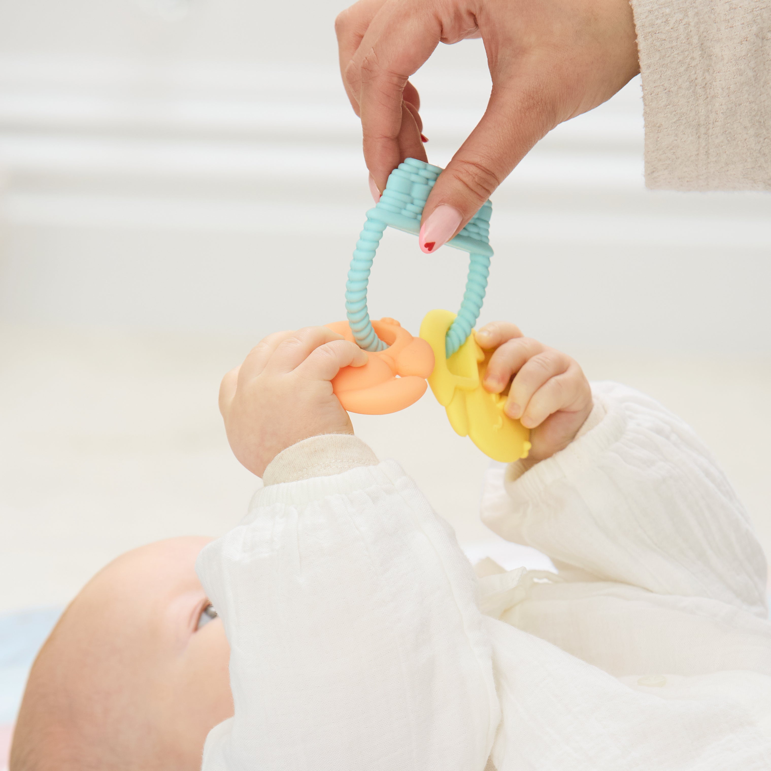 Silicone Bunny Basket Teether