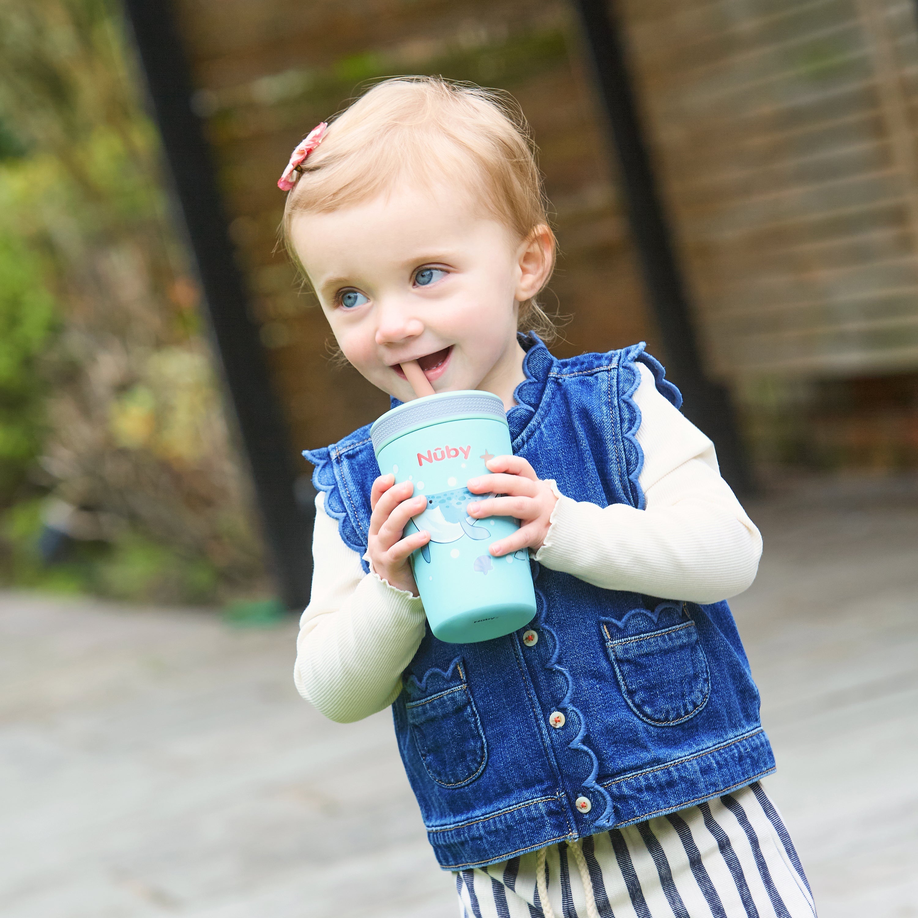 Thirsty Kids Flexstraw Stainless Steel Cup | Whales