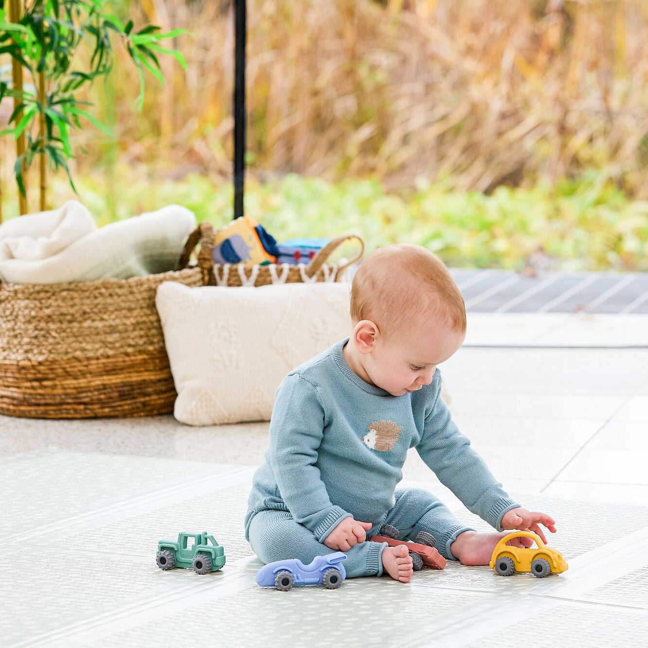 Silicone Vehicle Teether Toy Set